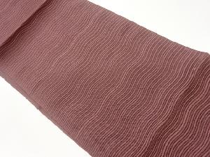 絽綴れ抽象波模様織出し名古屋帯